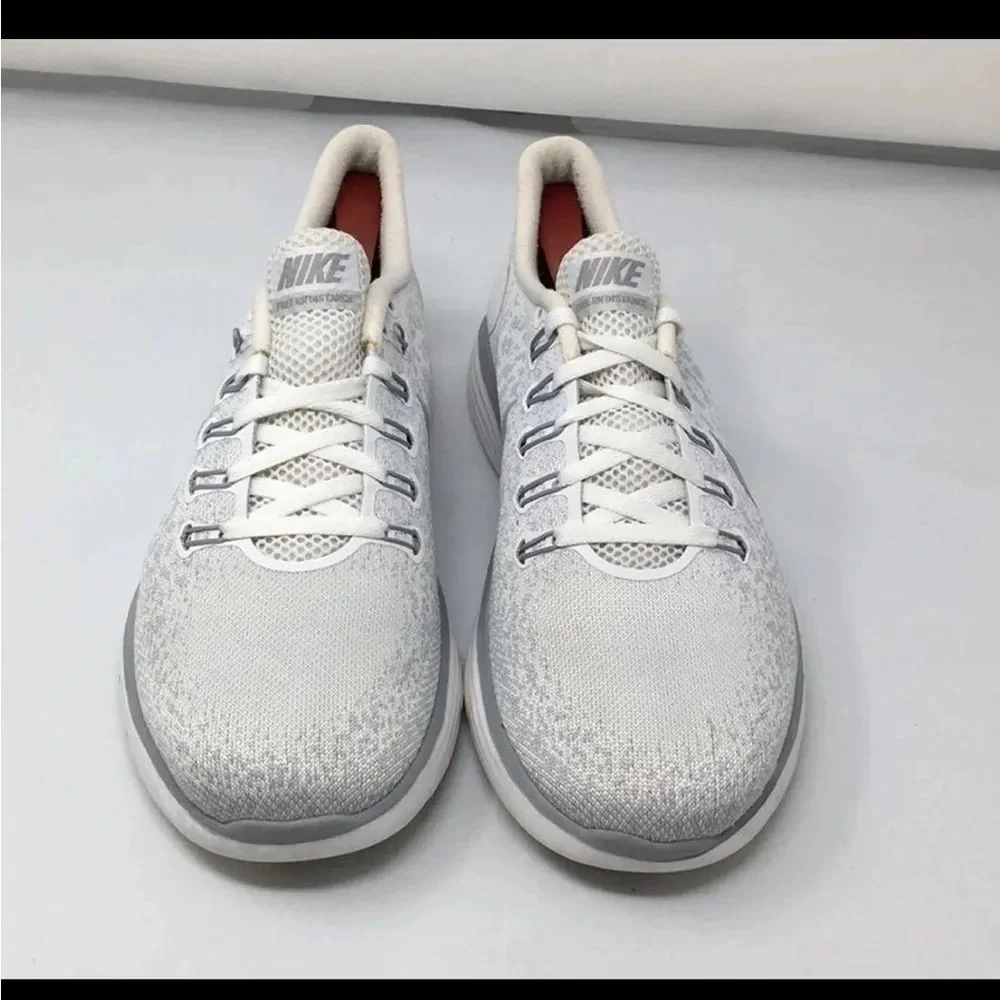 Nike Free RN Distance White Wolf Grey Women’s 9 M